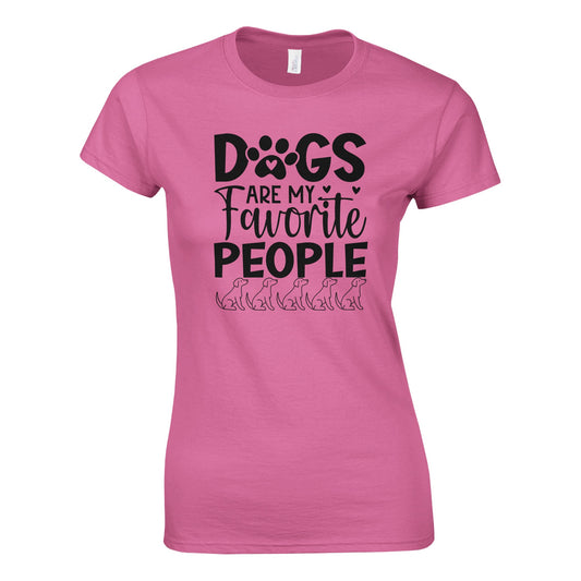 Dogs are my favorite people Crewneck T-Shirt