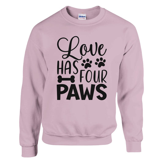 Love has 4 Paws Crewneck Sweatshirt