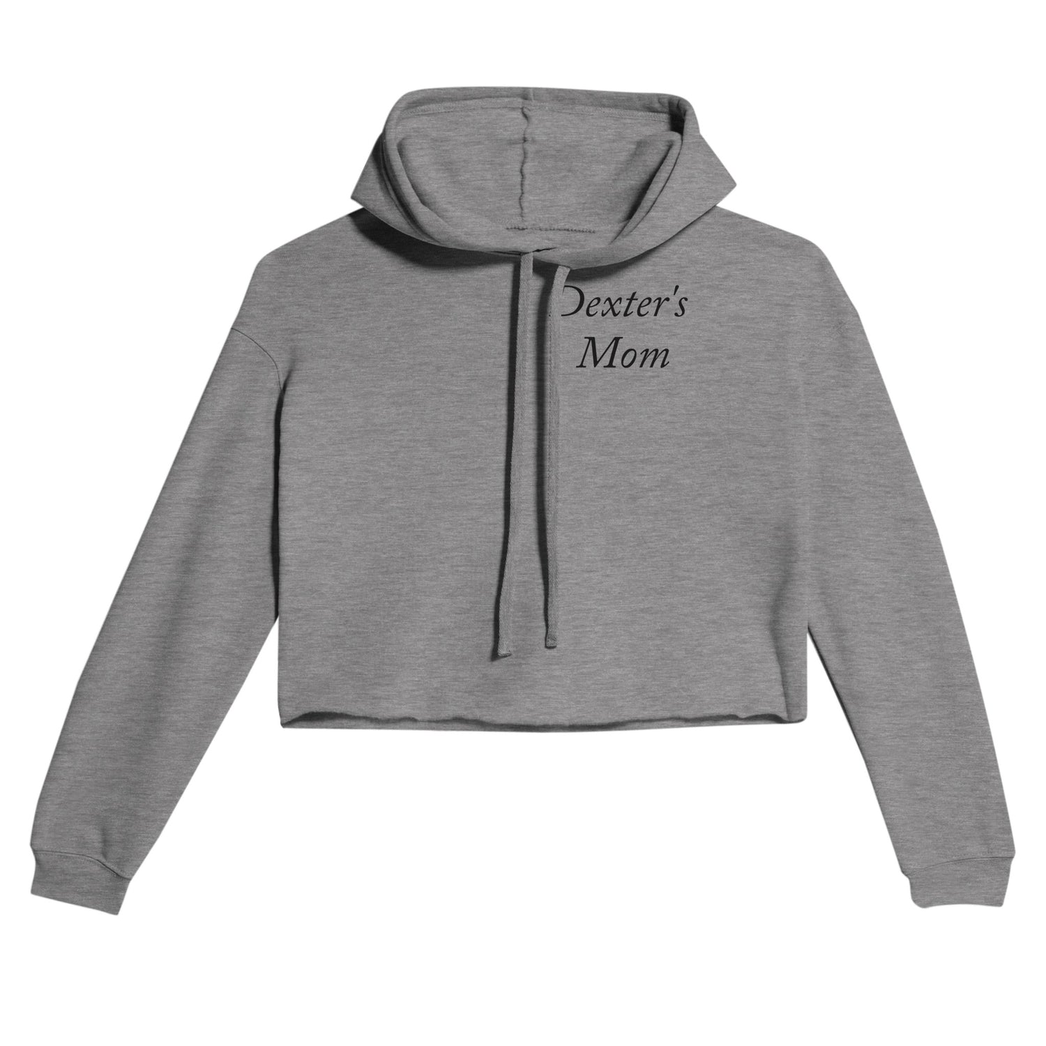 Dog Mom - Women's Cropped Hoodie- Customize